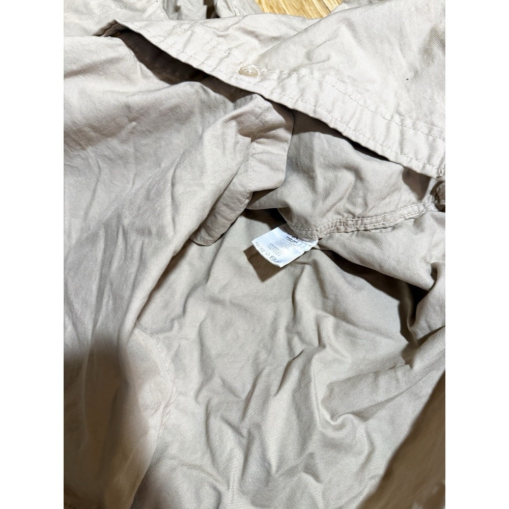Brandy Melville Womens Beige Long Sleeve Button Down Tan Shirt One Size - Picture 5 of 6